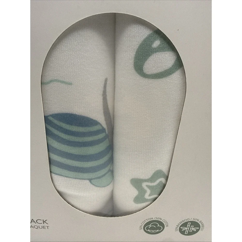 MomCozy Hooded Towels 2 Pack‎ Marine Turtle Magic Cotton/bamboo 35x35
